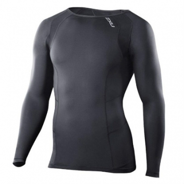 2XU Kompressions Langarm-top L/S Schwarz Herren  